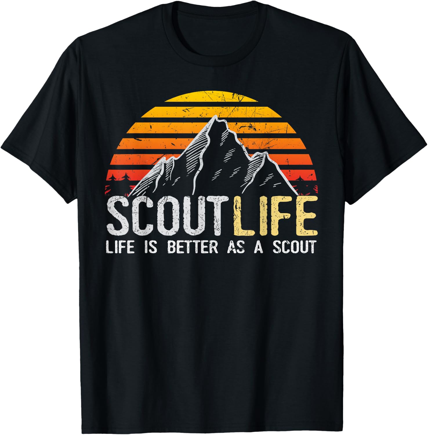 Scout Life and Life Is Better As A Scout Scouting T-Shirt - T-Shirt | Black