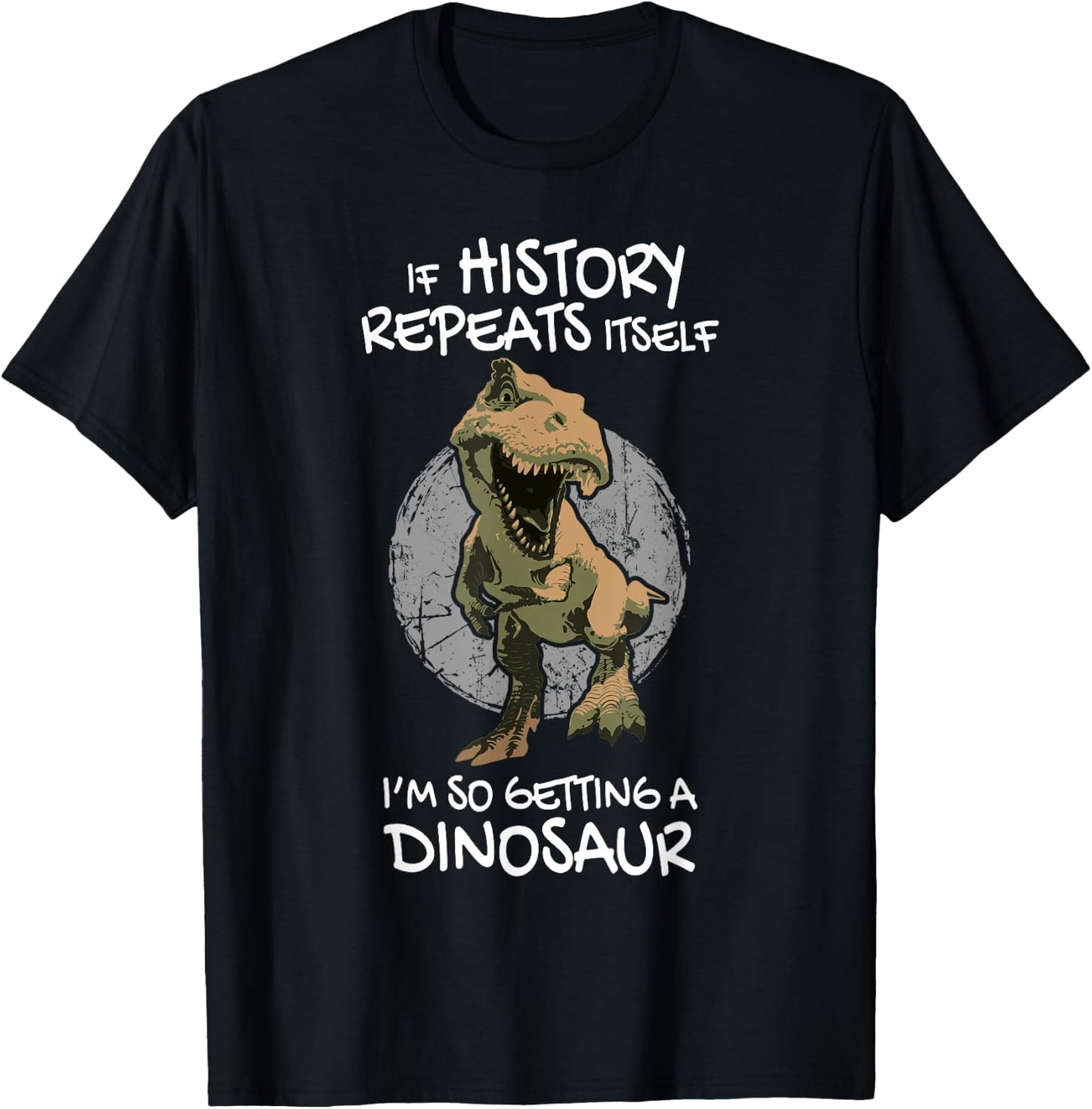 Future Paleontologist Dino Humor Paleontology T-Rex Gift T-Shirt - T-Shirt | Black
