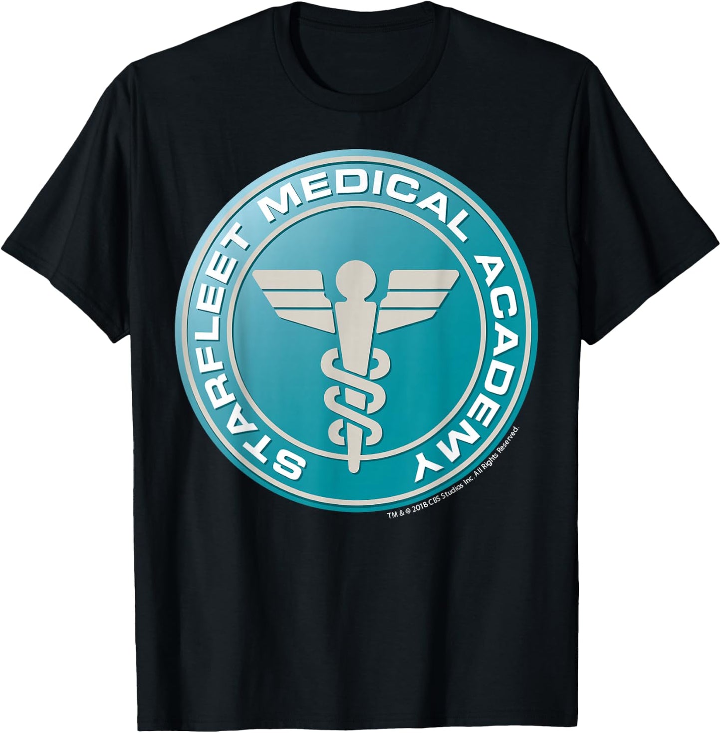Star Trek Starfleet Medical Academy Crest T-Shirt - T-Shirt | Black