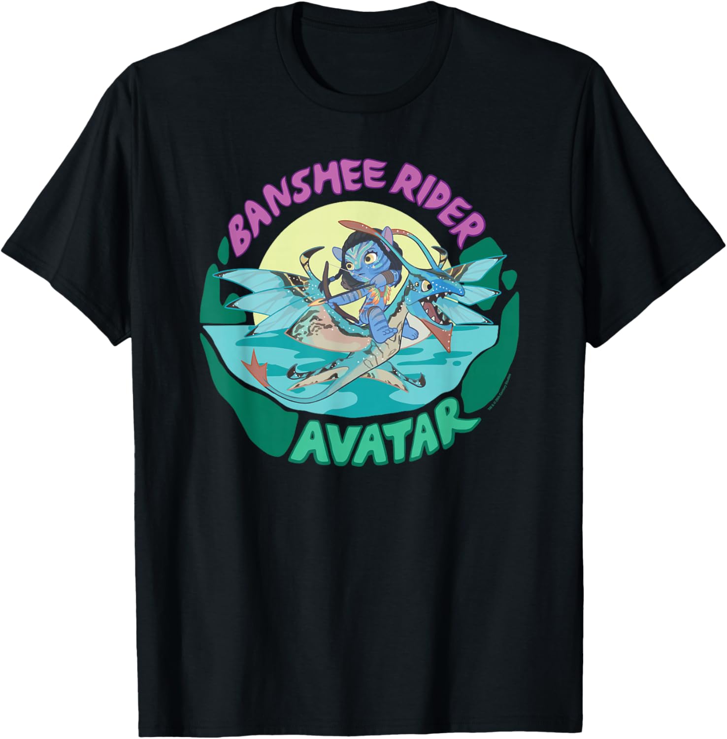 Avatar: The Way Of Water Banshee Rider Big Chest Logo T-Shirt - T-Shirt | Black