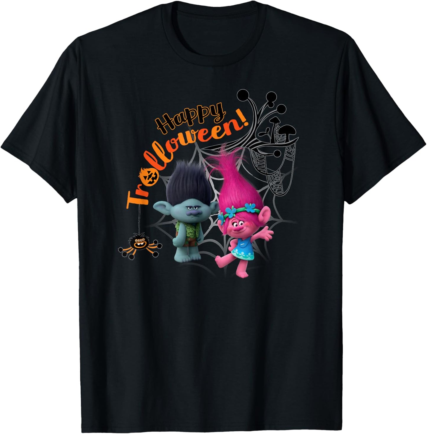DreamWorks Trolls Happy Halloween T-Shirt - T-Shirt | Black