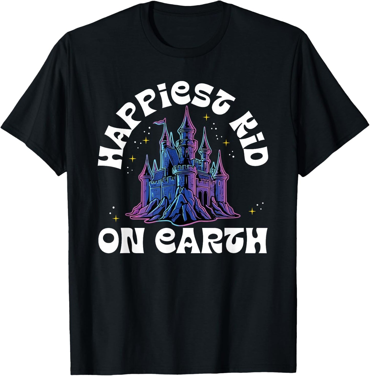Happiest Kid On Earth Magical Castle T-Shirt - T-Shirt | Black