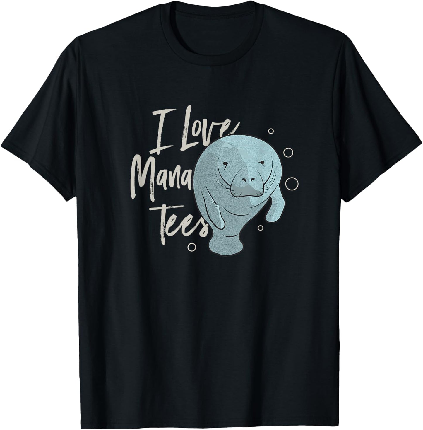 I Love Manatees T-Shirt - T-Shirt | Black