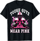 Tough Guys Wear Pink Breast Cancer Awareness Football T-Shirt - T-Shirt | Black