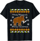 Wooly Mammoth Ugly Christmas T-Shirt - T-Shirt | Black