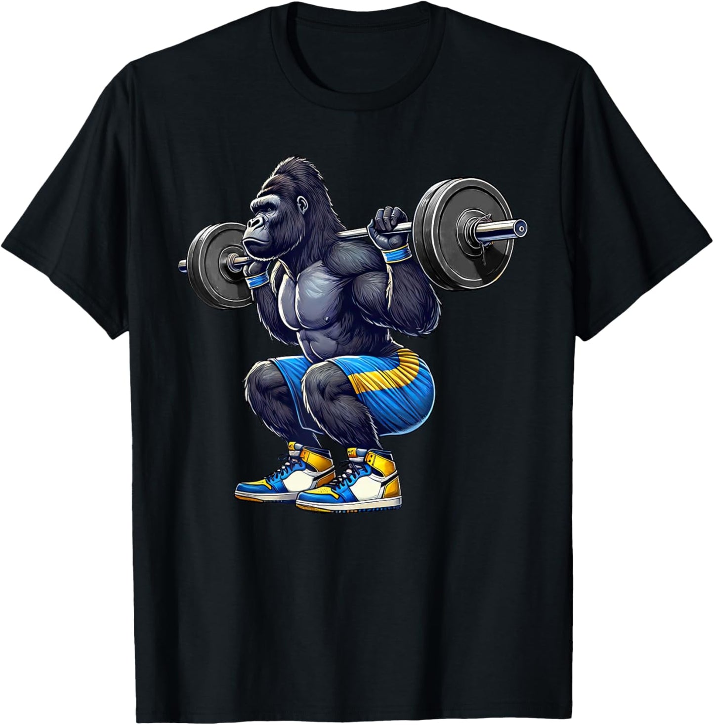Gorilla Squad Weightlifting Gym Fitness Workout Training T-Shirt - T-Shirt | Black