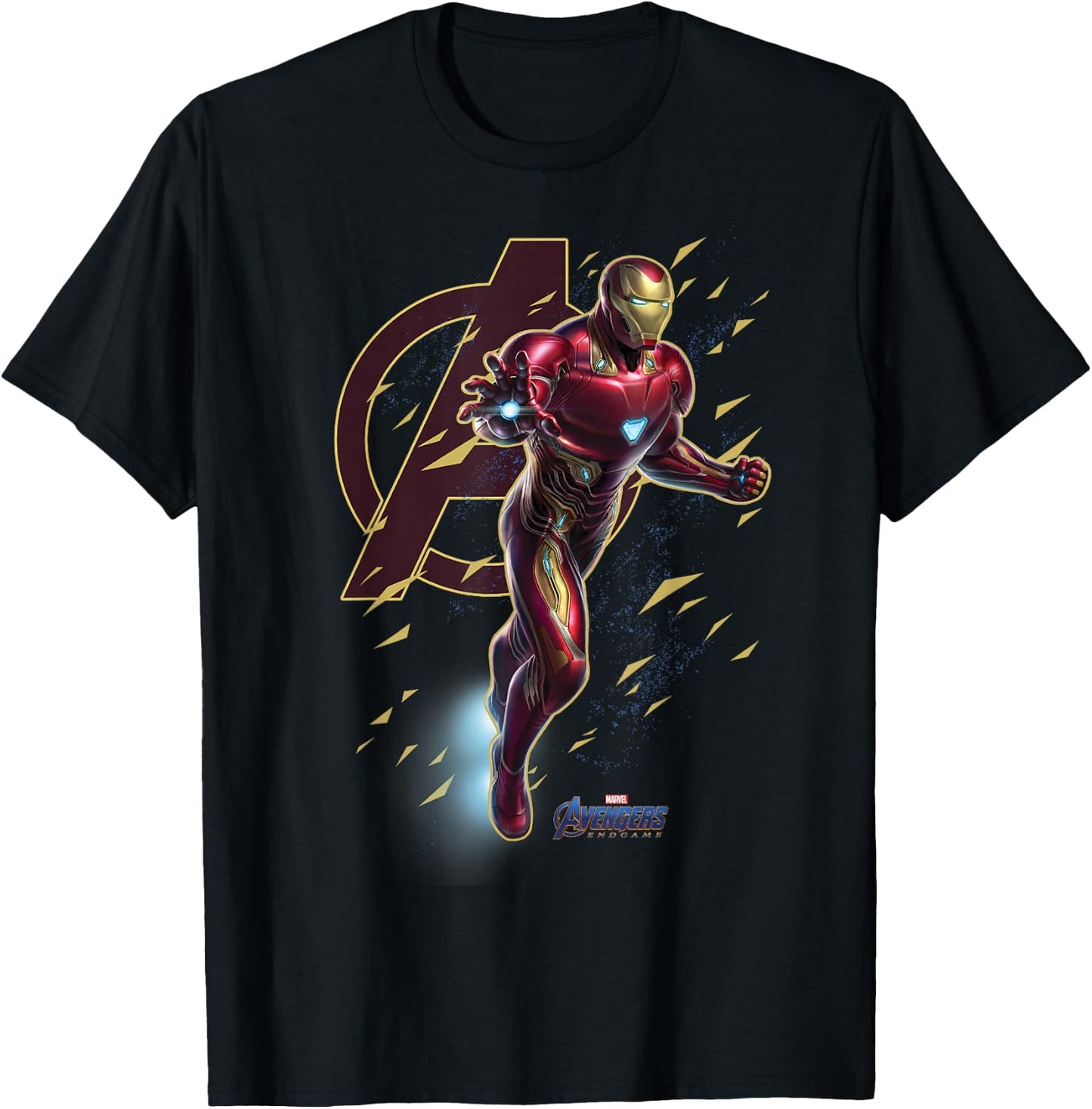 Marvel Avengers Endgame Iron Man Action Pose Graphic T-Shirt - T-Shirt | Black