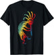 Native American Kokopelli with Ornaments Gradients T-Shirt - T-Shirt | Black