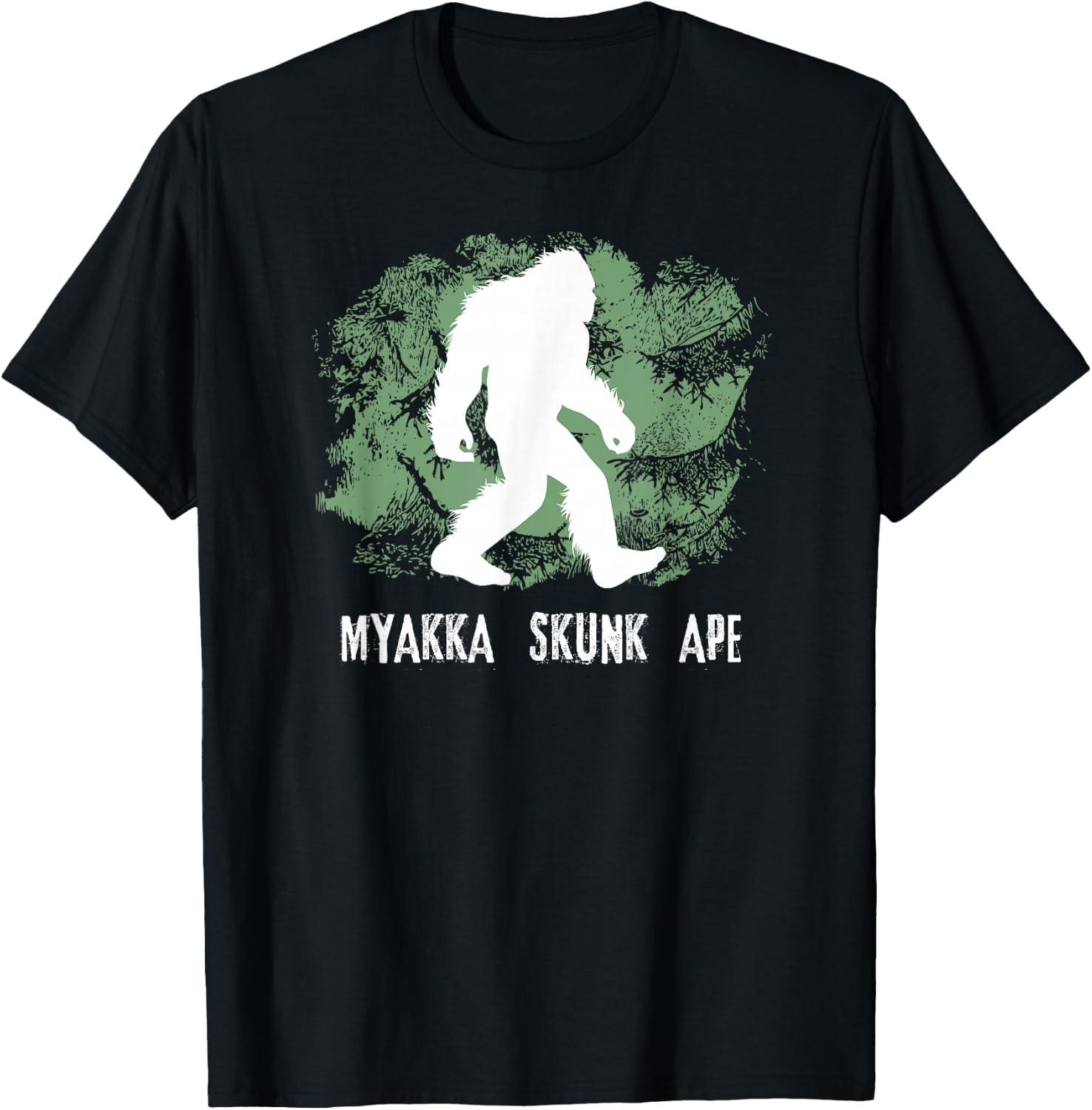 Myakka Skunk Ape Bigfoot Shirt, Swamp Sasquatch Gift T-Shirt - T-Shirt | Black