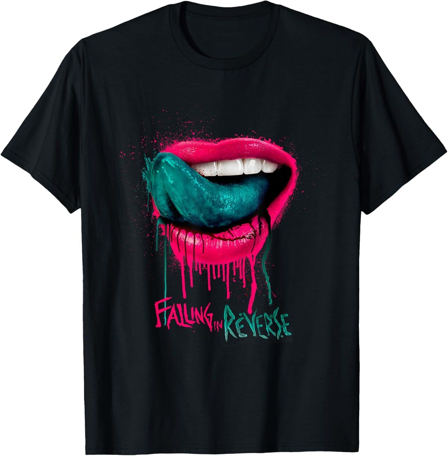 Falling In Reverse - Official Merchandise - Lips T-Shirt - T-Shirt | Black