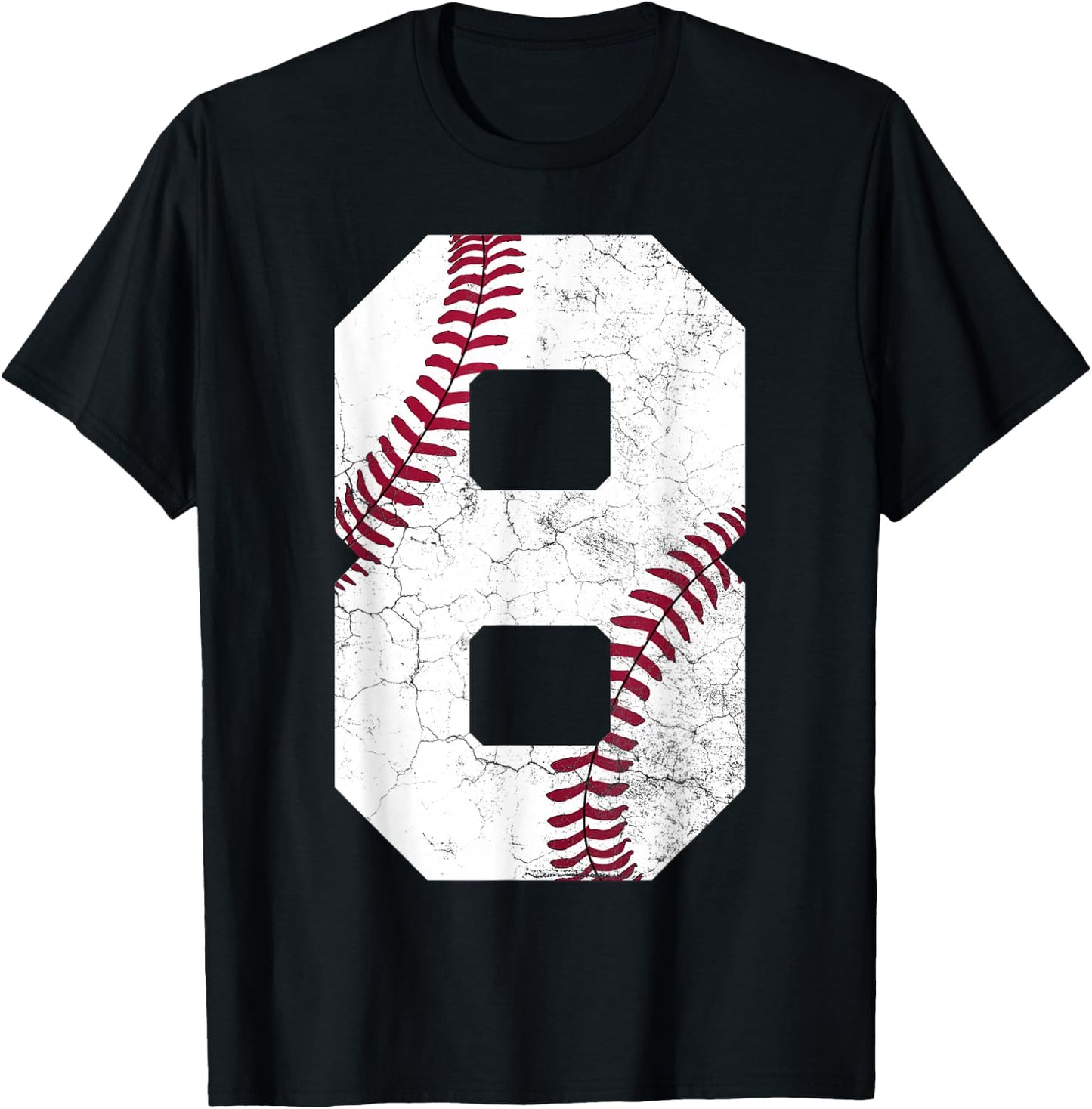 2018 8th Birthday Gift 8 Years Old Baseball Eighth Boys Kids T-Shirt - T-Shirt | Black