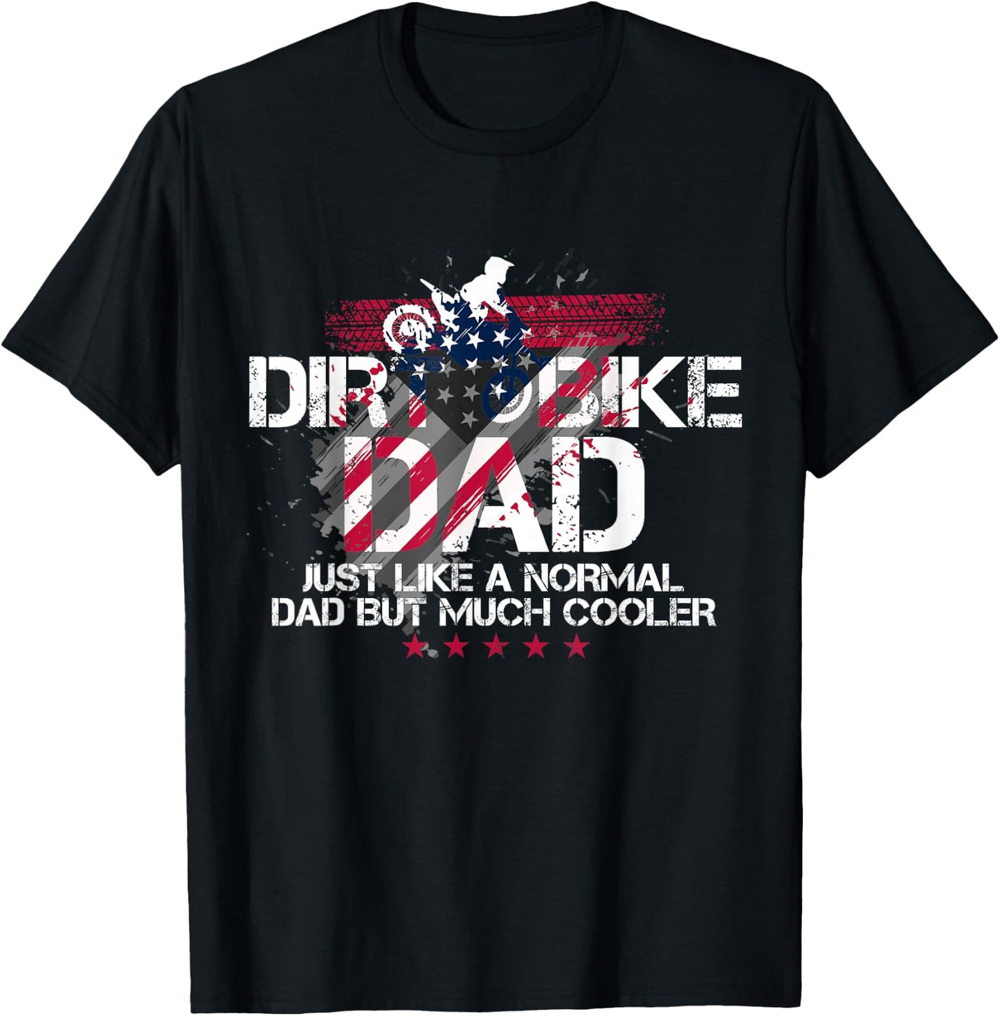 Dirt Bike Dad Father's Day Gift Definition T-Shirt - T-Shirt | Black