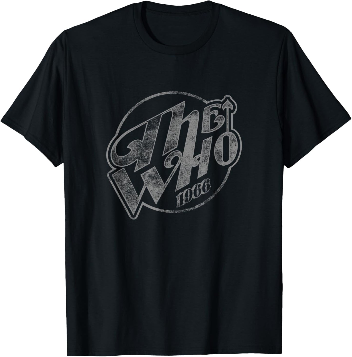 The Who Official Vintage Faded Logo 1966 T-Shirt - T-Shirt | Black