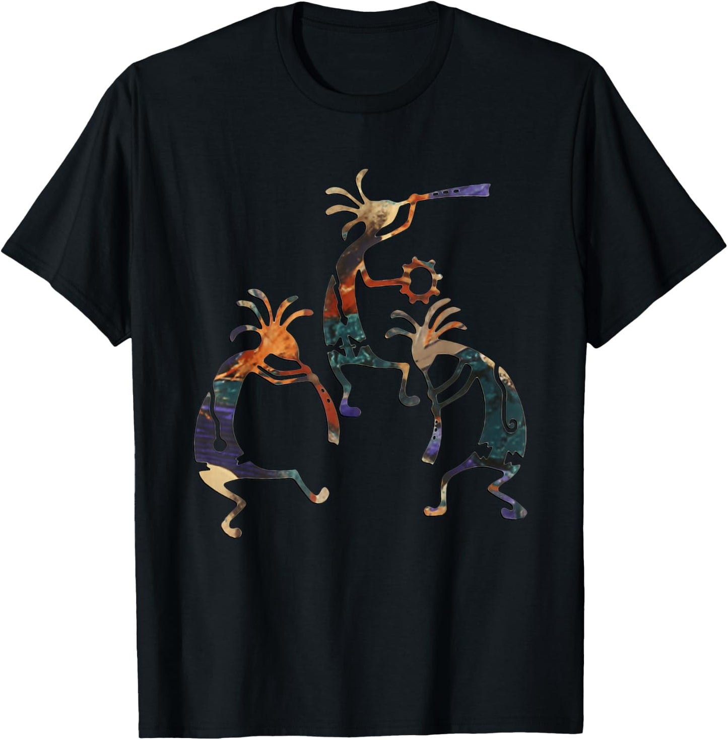 Kokopelli Musican Trio T-Shirt - T-Shirt | Black