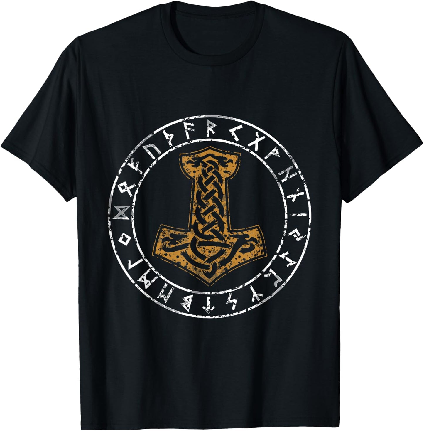 Mjolnir Shirt Hammer Of Thor T Shirt T-Shirt - T-Shirt | Black
