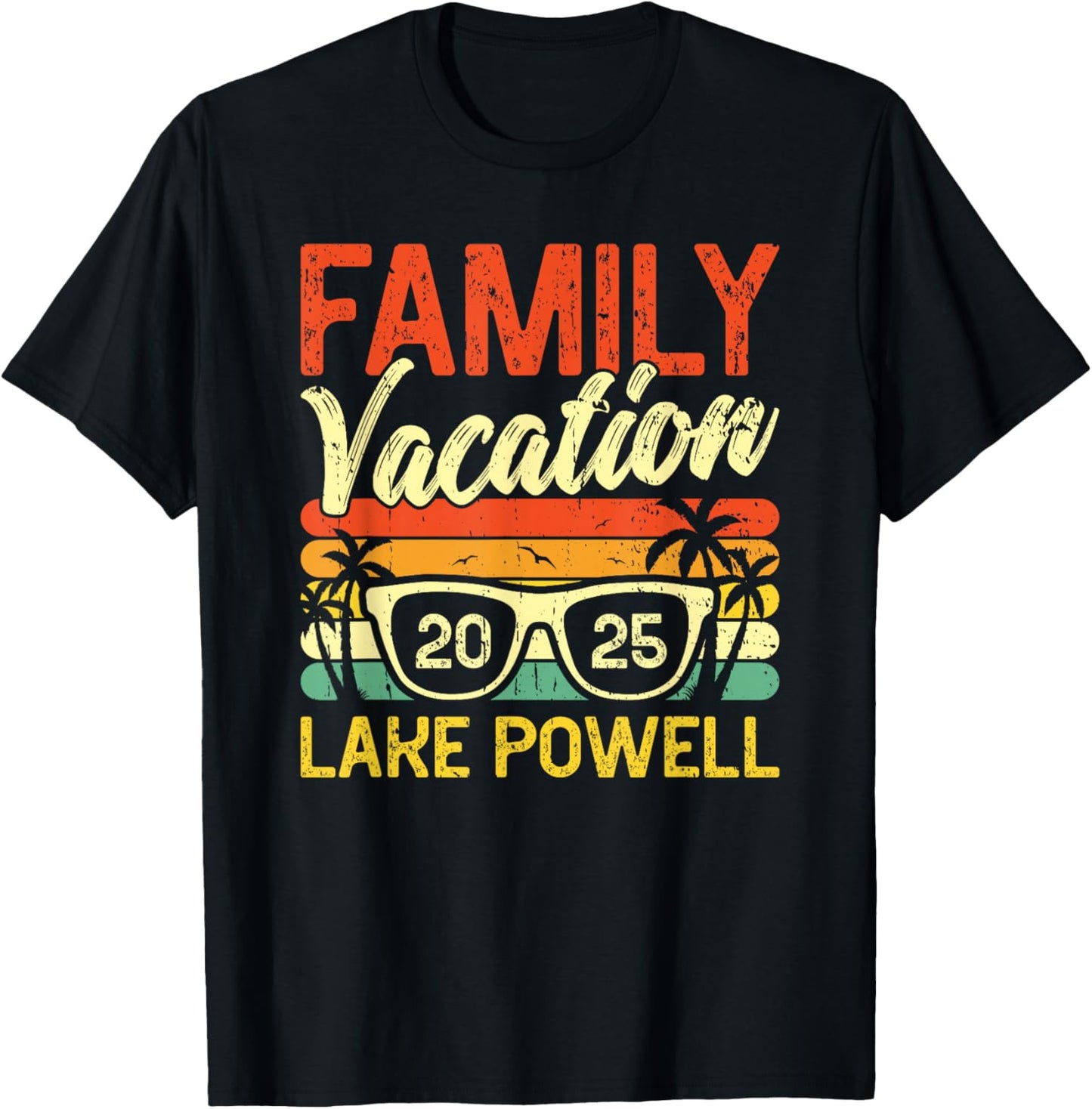 Family Vacation 2025 Lake Powell T-Shirt - T-Shirt | Black