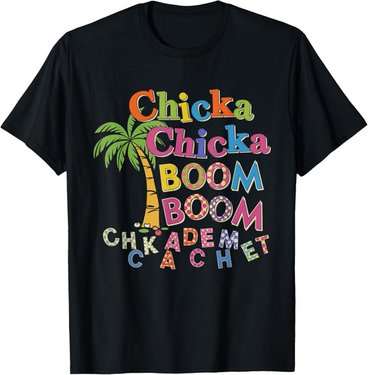 Chicka Boom Boom I'm Glad to See You 1st Day of School Squad T-Shirt - T-Shirt | Black