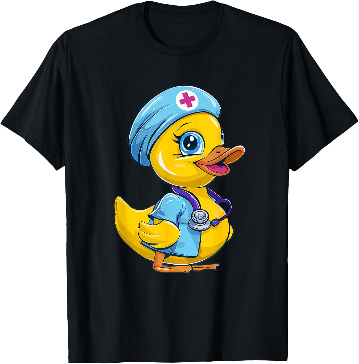 Rubber Duck Nurse Rubber Duck Lover Healthcare Nursing T-Shirt - T-Shirt | Black