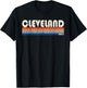 Vintage 70s 80s Style Cleveland, OH T-Shirt - T-Shirt | Black