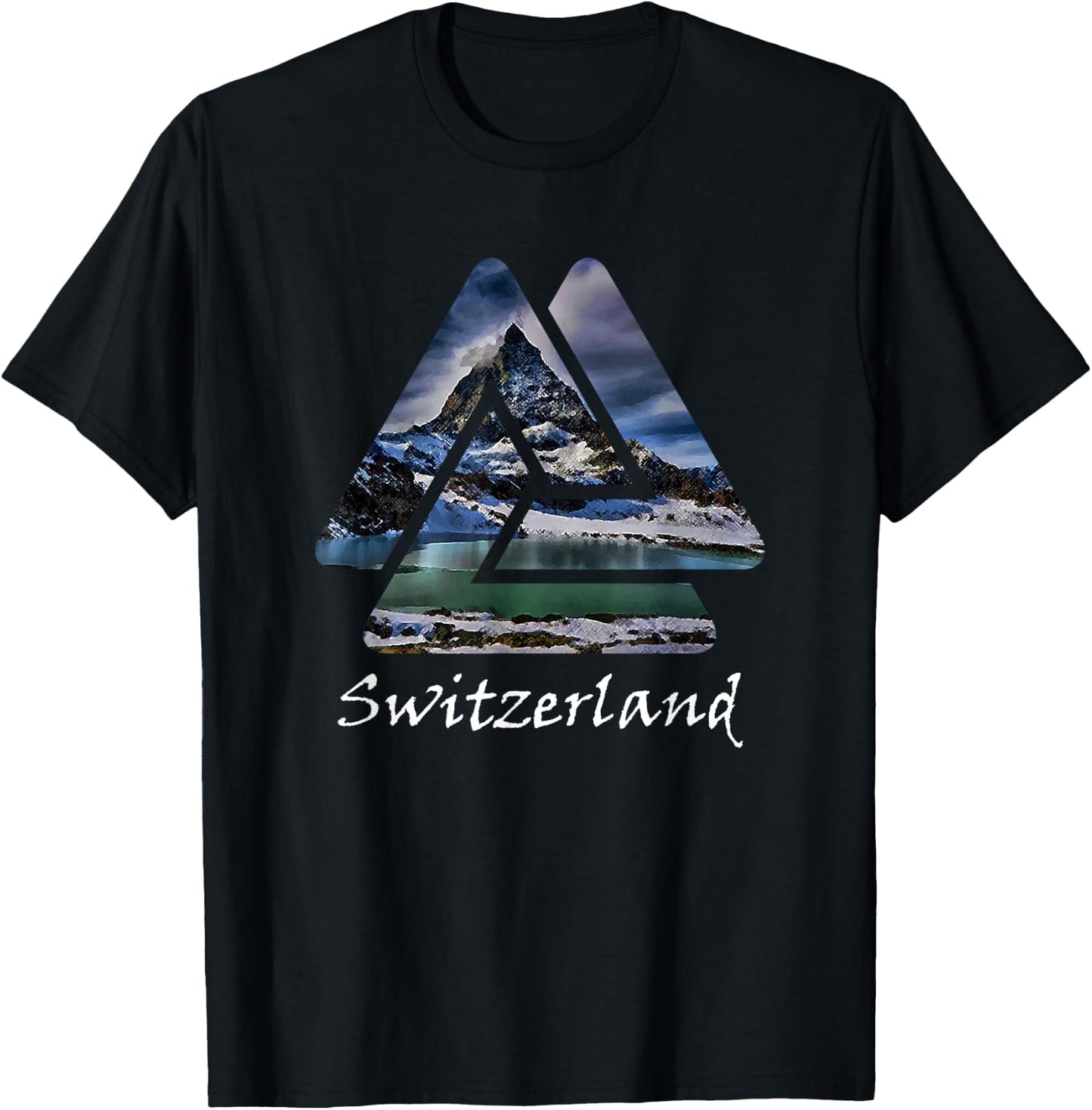 Switzerland Zermatt Matterhorn Mountain T-Shirt - T-Shirt | Black