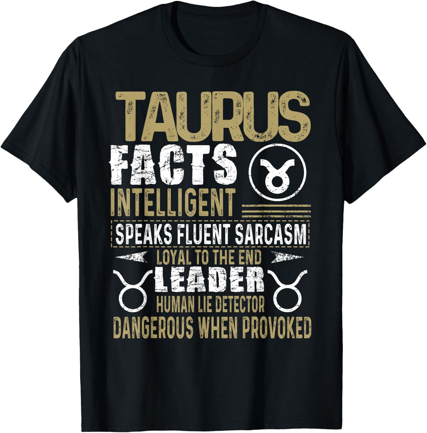 TAURUS Facts Zodiac Sign Shirt Birthday Gift April & May T-Shirt - T-Shirt | Black