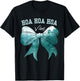 Cute Bow Fall Forest Rainy Gray Weather Hoa Hoa Hoa Vibes T-Shirt - T-Shirt | Black