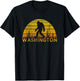 Bigfoot State Of Washington Sunset T-Shirt - T-Shirt | Black
