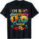 Cruise Ship Couples Married Wedding Anniversary T-Shirt - T-Shirt | Black