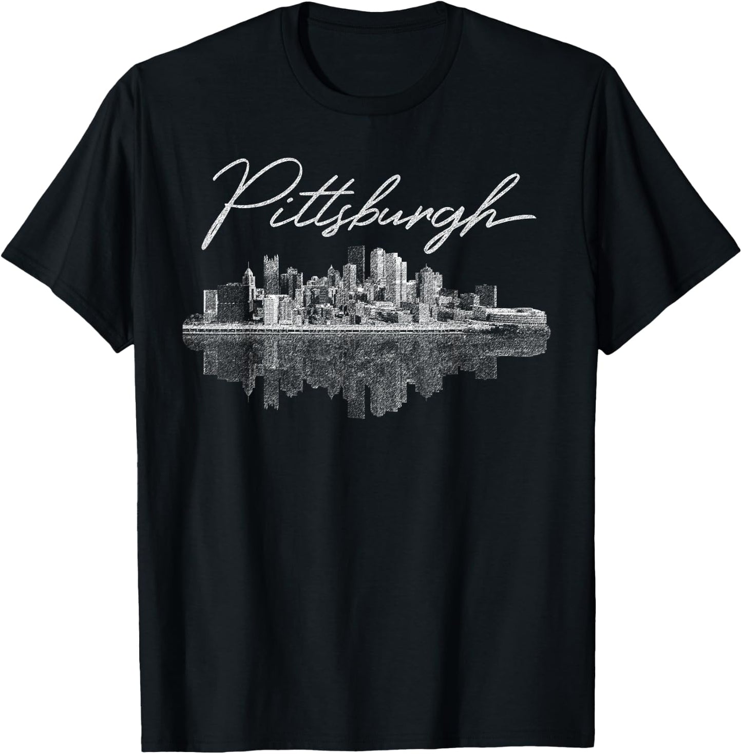 Pittsburgh Skyline Shirt , Men, Girls & Boys T-Shirt - T-Shirt | Black