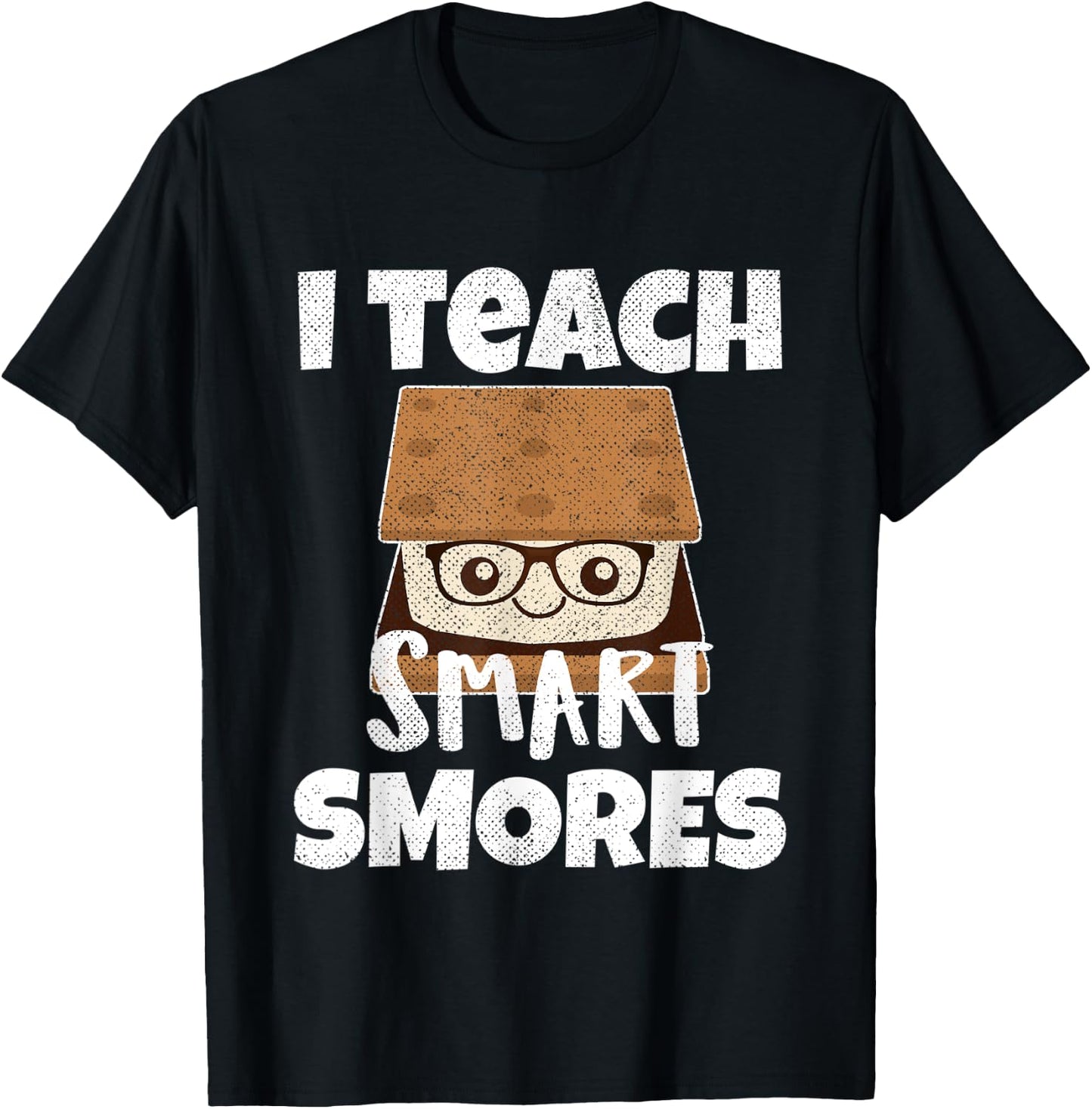 I Teach Smart Smores Teachers Back To School Nerd Gift Women Kids T-Shirt - T-Shirt | Black