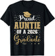 Proud Auntie of a class of 2026 graduate for graduation T-Shirt - T-Shirt | Black