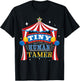 Fun Tiny Human Tamer Gift Design For Parents T-Shirt - T-Shirt | Black