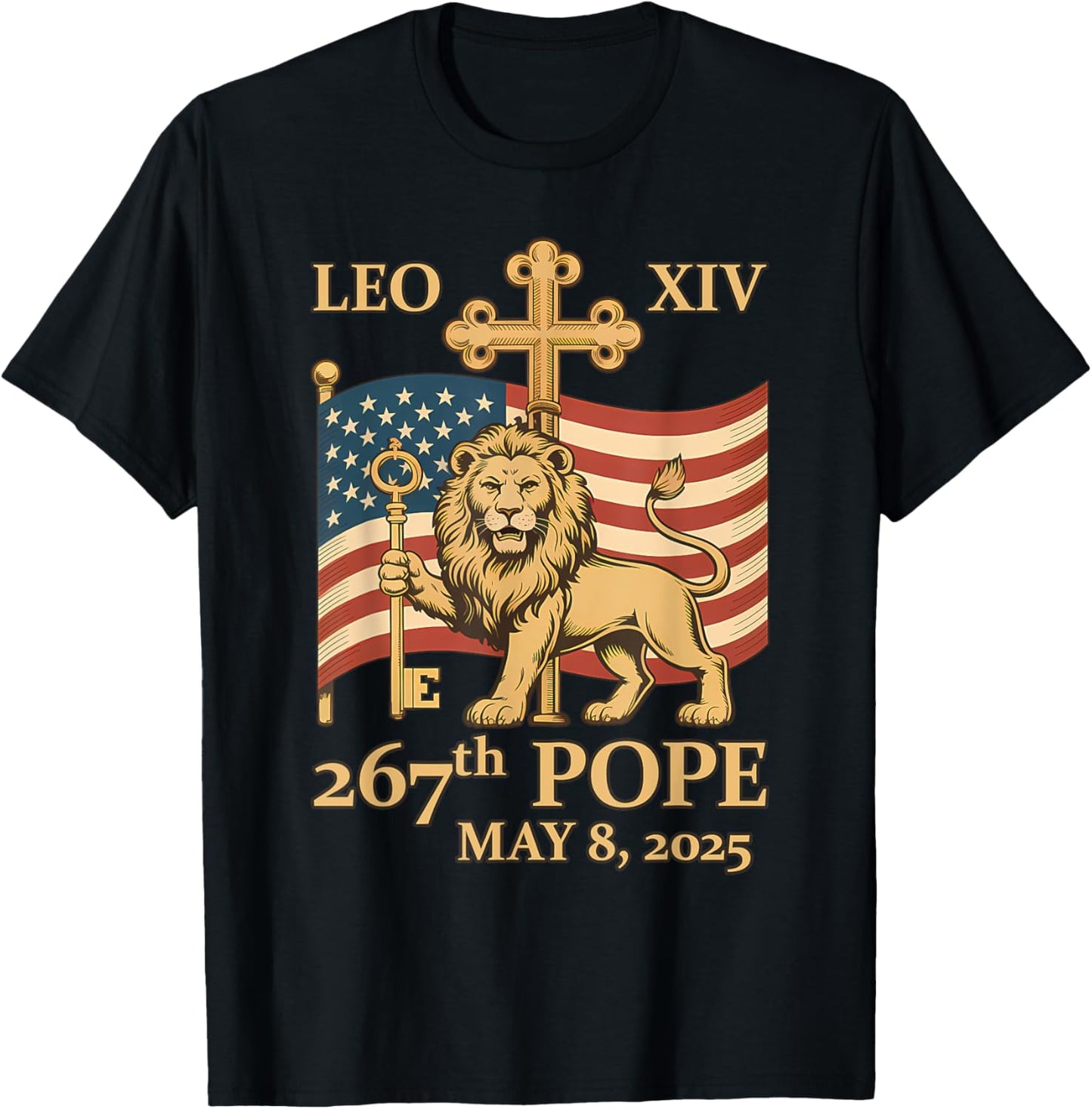 The 267th pope T-Shirt - T-Shirt | Black