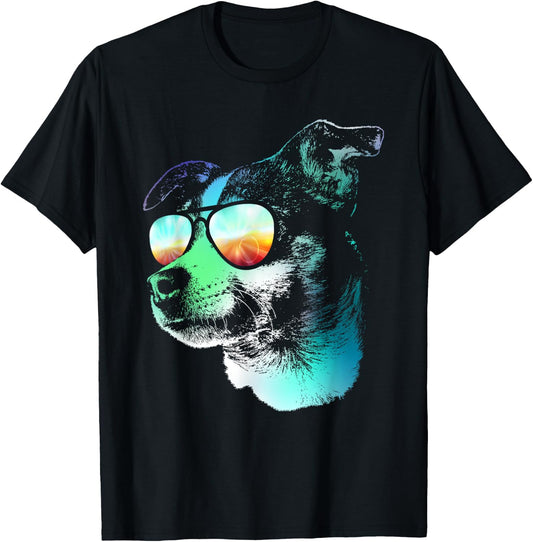 Disco Groovy Rat Terrier Dog Gift T-Shirt - T-Shirt | Black
