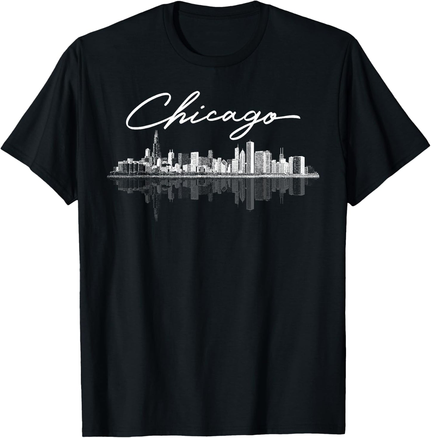 Chicago Skyline Souvenirs Men Girls & Boys T-Shirt - T-Shirt | Black