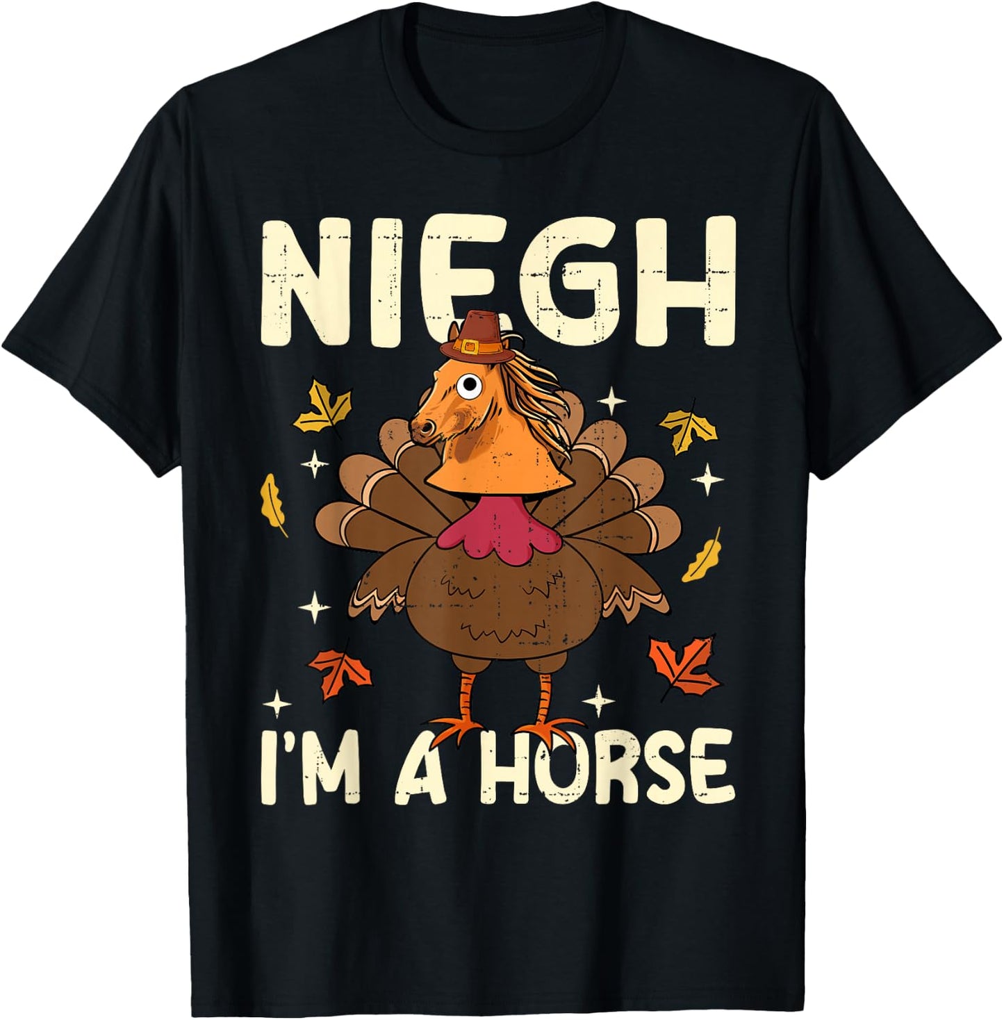 : -Adults, Kids; Black; Small; Short Sleeve; ; Thanksgiving Celebration; Modern Animal Print; Cotton Blend T-Shirt - T-Shirt | Black