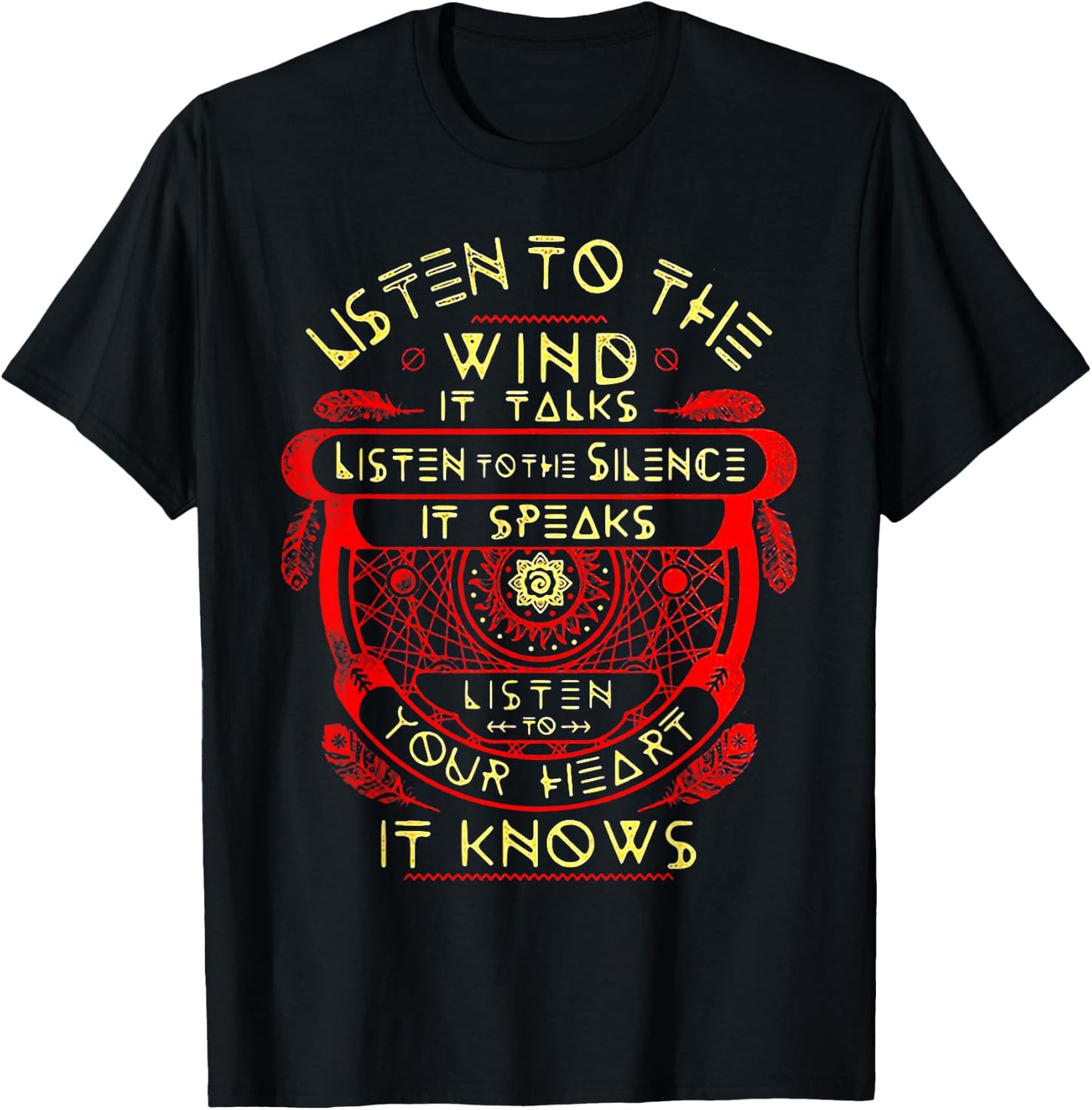 Listen To The Wind T-Shirt - T-Shirt | Black