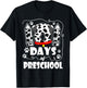 101 Days Preschool 100 Days School Dog 100th Day Students T-Shirt - T-Shirt | Black