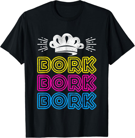 Bork Bork Bork Funny Swedish Chef T-Shirt - T-Shirt | Black