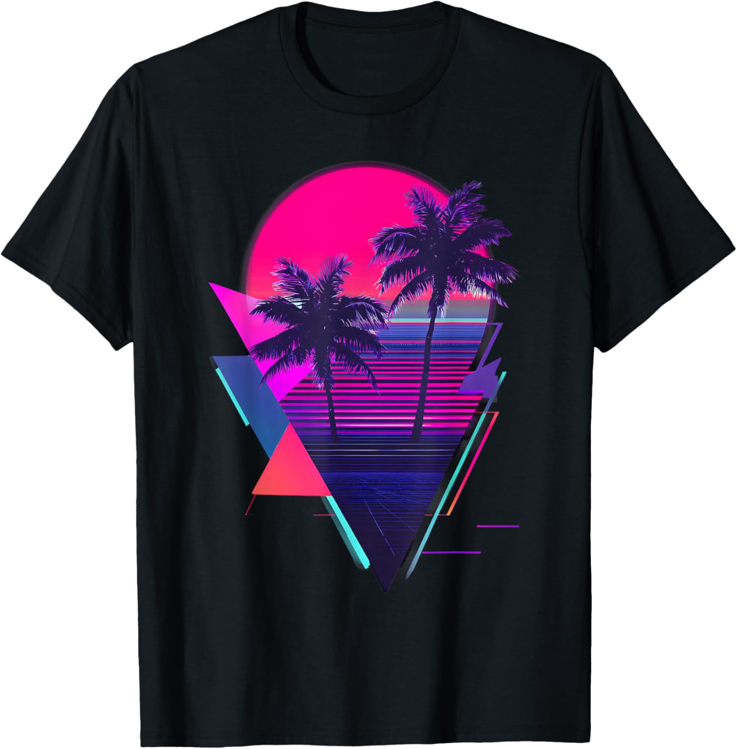 Vaporwave Retro 80s T-Shirt - T-Shirt | Black