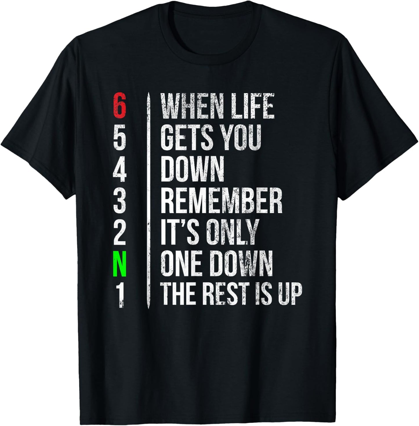Motorbike Motorcycle Gears When Life Gets You Down T-Shirt - T-Shirt | Black