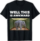 Well This is awkward - Elephant in the room T-Shirt - T-Shirt | Black