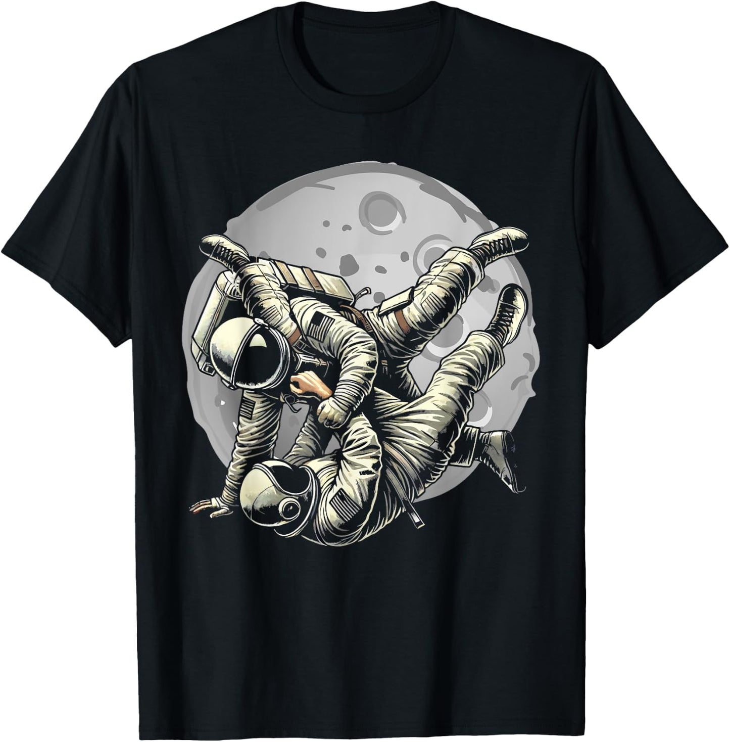 Galaxy BJJ Astronaut Flying Armbar Jiu-Jitsu T-Shirt - T-Shirt | Black