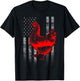 Chicken Farmer Shirt - Cool Chicken Flag T-Shirt - T-Shirt | Black