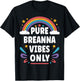 BREANNA Vibes Only Cute Retro Girls BREANNA Name T-Shirt - T-Shirt | Black