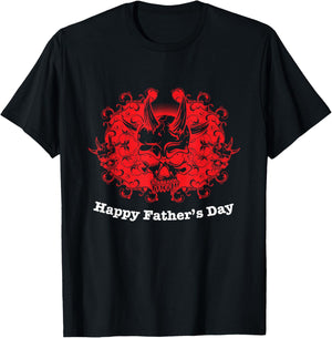 Happy Father's Day, Funny Scary Horror Gothic Black T-Shirt - T-Shirt | Black