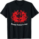 Happy Father's Day, Funny Scary Horror Gothic Black T-Shirt - T-Shirt | Black