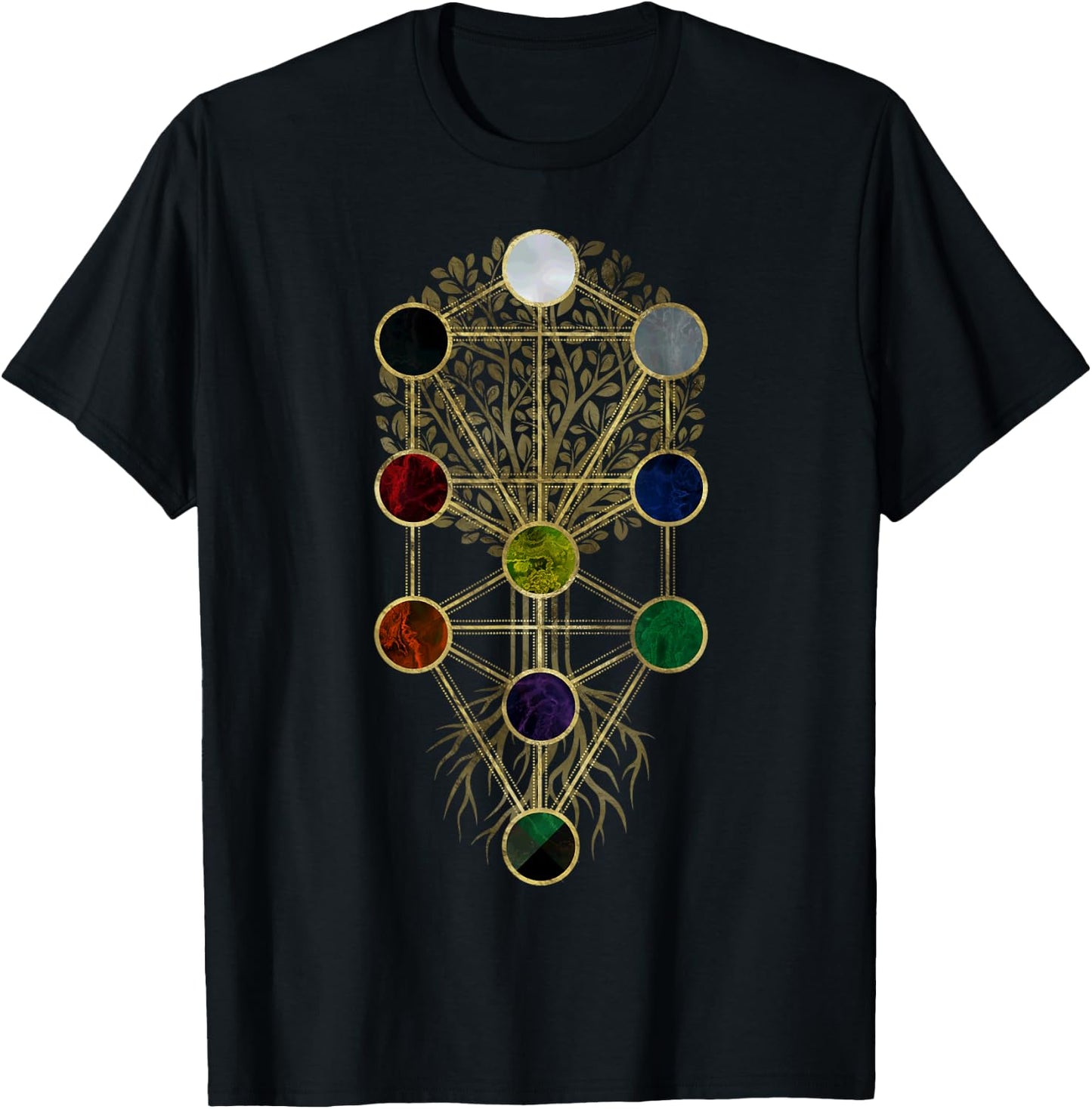 Kabbalah The Tree of Life - Etz Hayim T-Shirt - T-Shirt | Black
