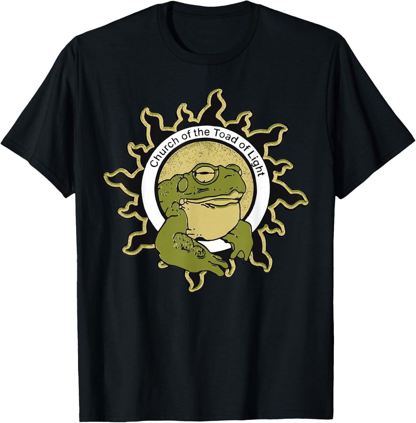Church of the Toad of Light Sonoran Desert Bufo Toad Shirt T-Shirt - T-Shirt | Black