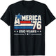 America Retro 250 Years 250th Anniversary USA 1776 2026 T-Shirt - T-Shirt | Black